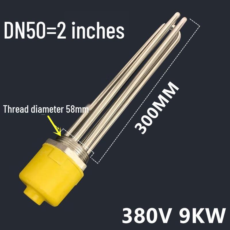 Langsaizebo 9KW 380V DN50 Hex Head Immersion Heater