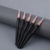 5Pcs Nail Art Liner Brushes Sizes Painting Nail Design Pen 4/8/12/20/25Mm Drawing Tool For Long Lines Thin Details Manicure Pen