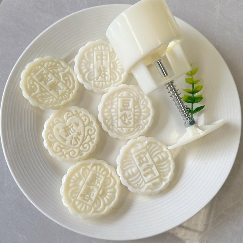 Convenient Mold for Mooncakes ABS Plastics Pastries Making Mold Bean Pastes Cake Molds Dessert Baking Tool Kitchenwares