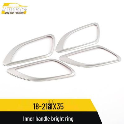 Stainless Steel Interior Door Handle Trim Ring for 18-21 IX35
