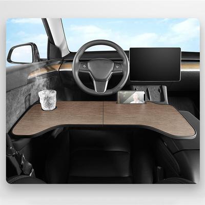 Επιτραπέζιο τραπέζι για tesla μοντέλο y 3 αυτοκίνητο τιμόνι φορητό υπολογιστή πτυσσόμενο γραφείο στήριξης φαγητού ποτά βάση δίσκου