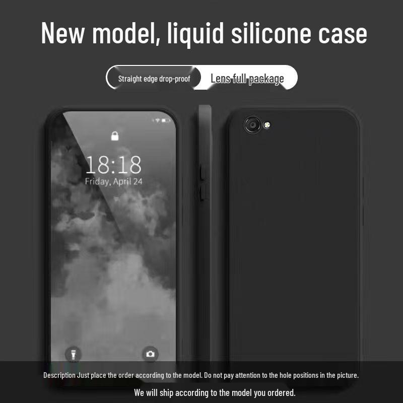 Vivo Y81 Liquid Silicone Case - Solid Color, Full Coverage, Anti-Drop Protection