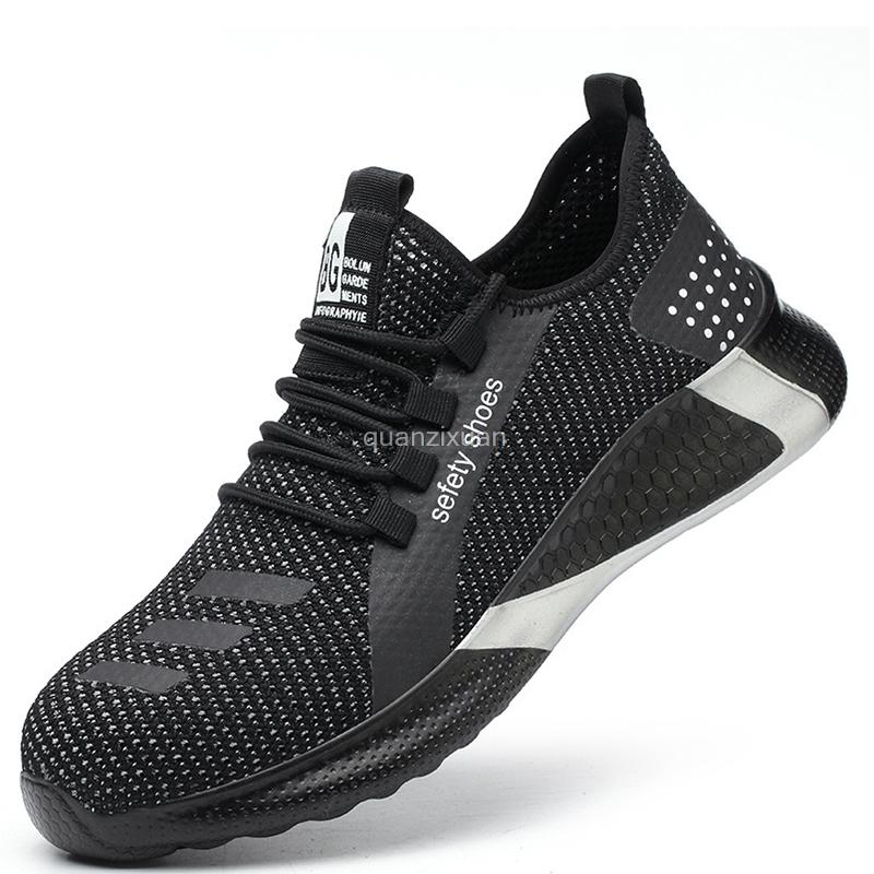 Fashion Fashion Safety Shoes Men Boots Puncture Proof Work Shoes Sneakers Steel Toe Shoes Male Work Boots Construction Work Footwear