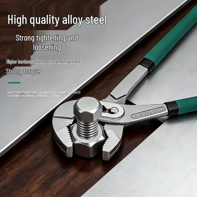 10" Multi-Function Adjustable Water Pipe Wrench: Versatile Pliers for Plumbing & Heating