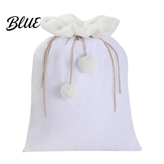 Customizable Holiday Party Favors Christmas Velvet Santa Gift Bag 19 x 26 Inch Large Drawstring Hand Painted Craft Supply Bags Claus Reusable