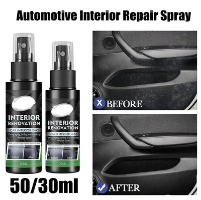 1pcs 30/50ml Plastic Restore Agent Car Interior Polish Restore Liquid Auto Plastic Refurbishing Care Maintenance Cleaner