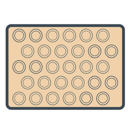 Yousheng 0.4mm Silicone Baking Mat with Fiberglass Non-Stick Oven Liner Heat Resistant Reusable Pad for Baking Cookies Pastries Dishwasher Safe Tool