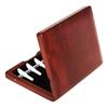 Portable Bassoon Reed Organizer Case Portable Wood Storage Box Reed Holder Protective Case Wood Texture for 5 Reed