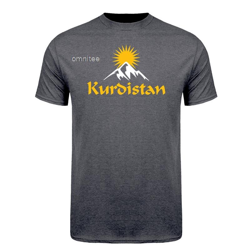 T-shirts Graphiques Drôles Kurdistan Kurde Coton Streetwear Manches Courtes Montagnes du Kurdistan Kurdes T-shirt Unisexe Vêtements HJ048