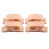 Double Ring Toe Separator & Straightener - SEBS Cuttable Toe Sleeve for Bunions and Overlapping Toes