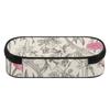 Pen Case High Capacity Secure Zipper Strong Polyester Fabric with Mesh Pocket Removable Divider and Pen Slots for Everyday Study
