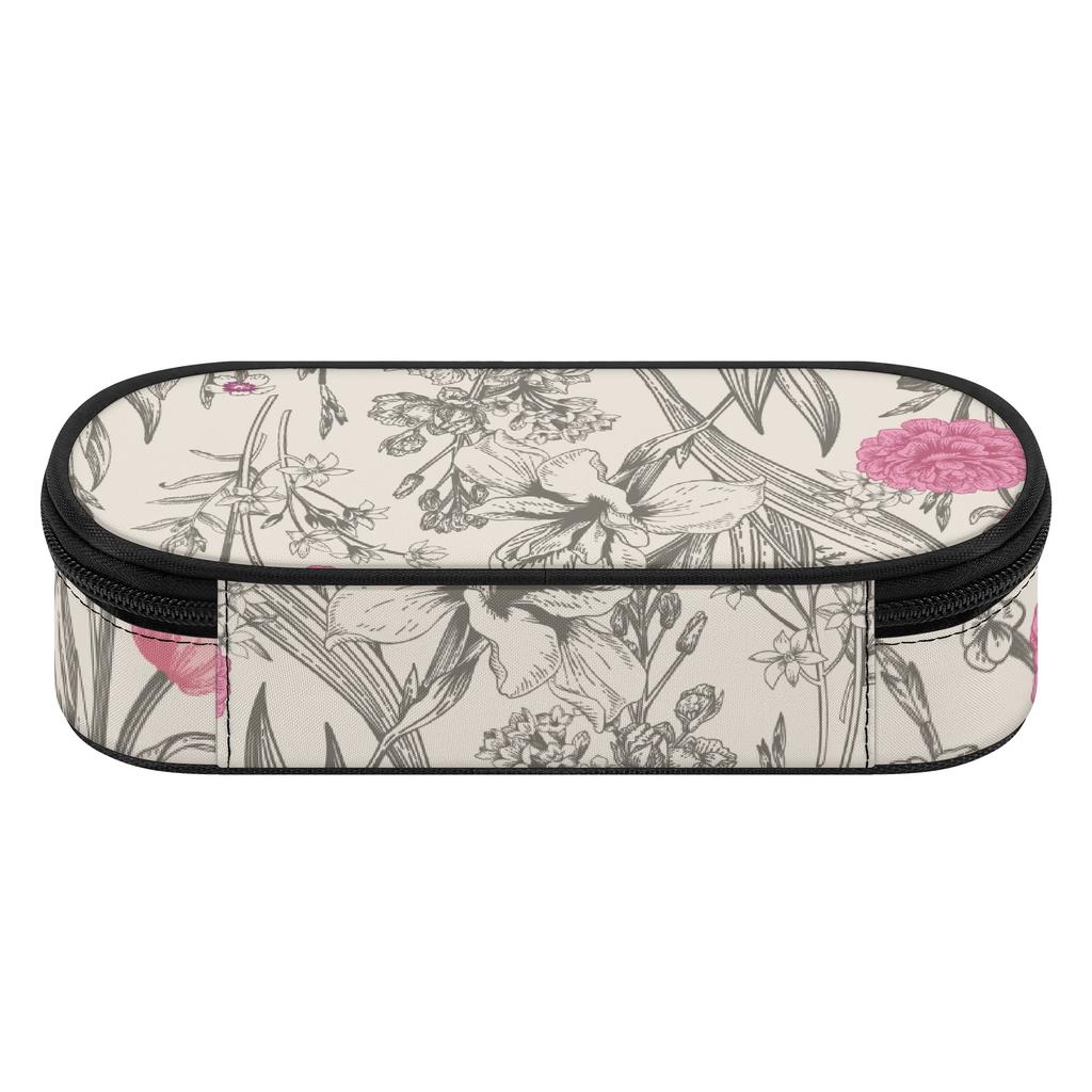 Pen Case High Capacity Secure Zipper Strong Polyester Fabric with Mesh Pocket Removable Divider and Pen Slots for Everyday Study
