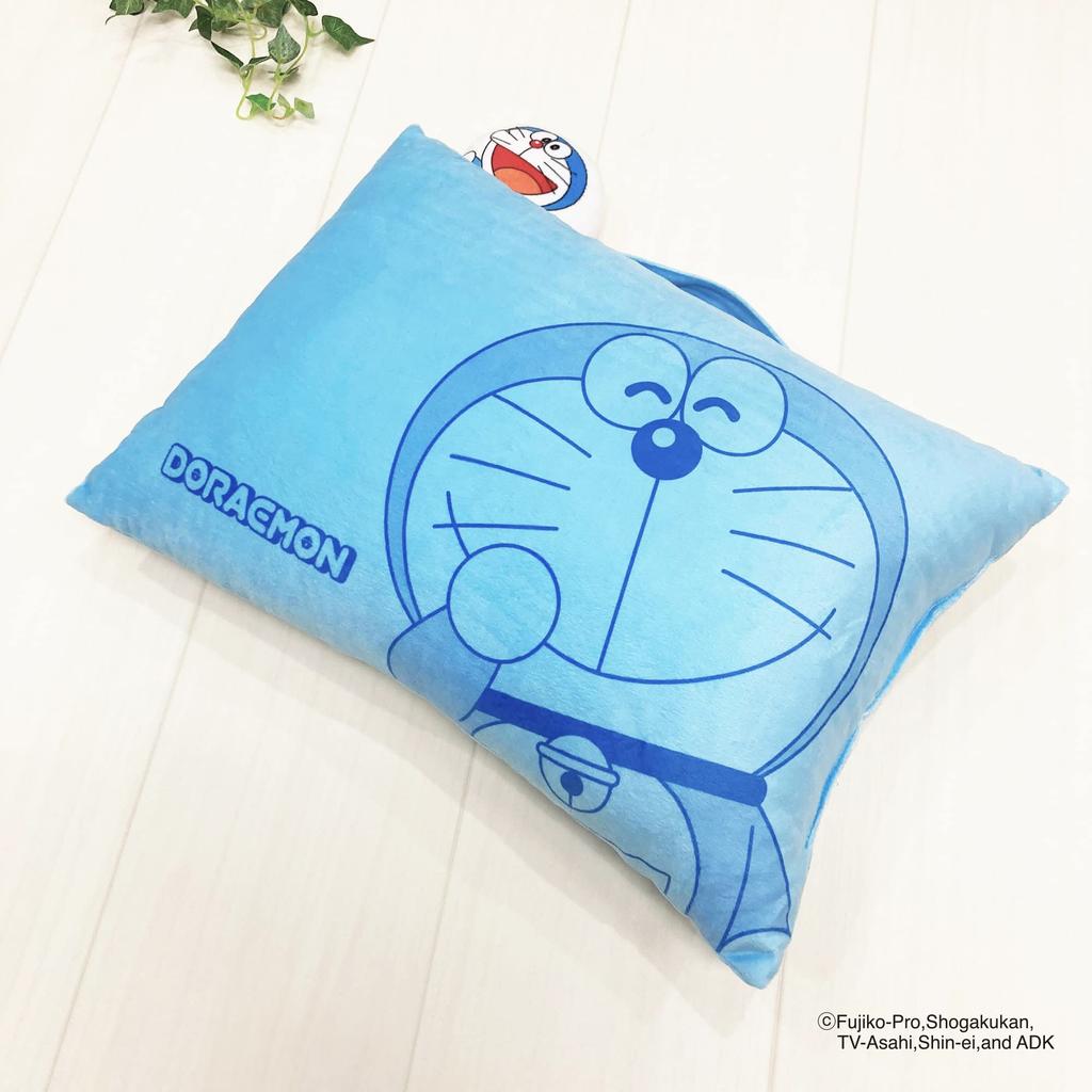 MORIPiLO Morishita tělový polštářek Doraemon 28x39cm s madlem Polštářek na hračky Shogakukan Postavičky Modrá 4621153