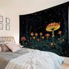 Psychedelic Mushroom Tapestry Fantasy Starry Forest Landscape Art Wall Hanging Mandala Boho Room Decor Yoga Mat Sheet