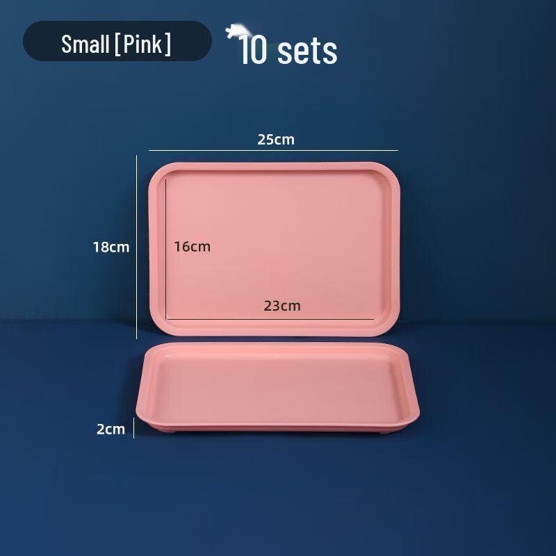 Multipurpose Rectangular White Plastic Serving Tray