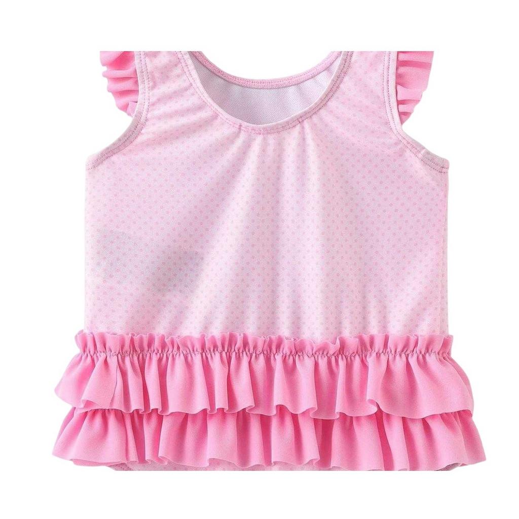 Disney Baby Girls Minnie Mouse Ruffled One Piece Swimsuit