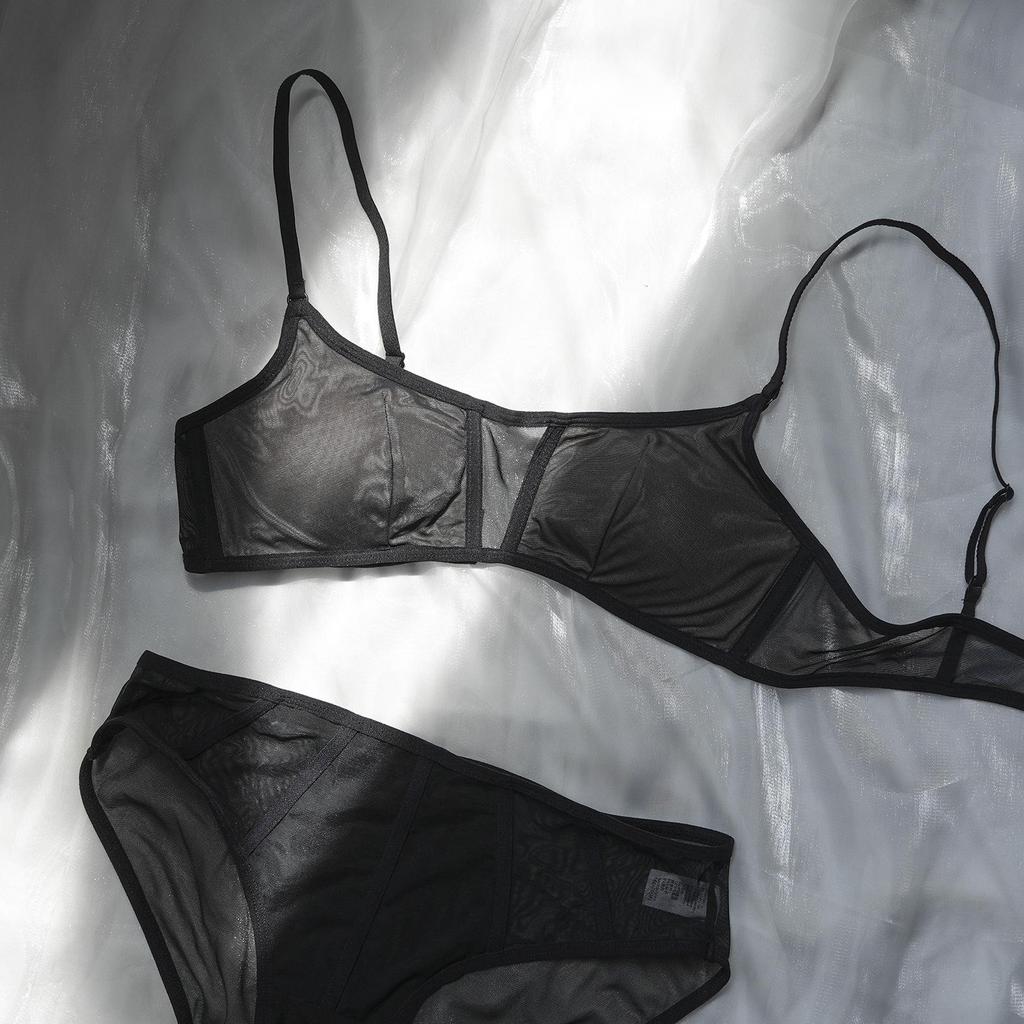 Sommer Atmungsaktives Mesh Colorblock BH für Mädchen mit Brustpolster - Bequem & Anti-Exposition, Ohne Bügel