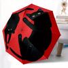 1pc Black Cat Yin Yang Automatic Folding Umbrella, Portable & Foldable Design with 8 Ribs, Casual Outdoor Accessory Yy250805108