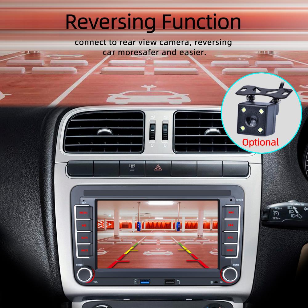 7" bilspiller for Volkswagen VW CC Passat B7 Polo Golf 5 6 Jetta mk5 mk6 Mirrorlink FM WIFI GPS RDS Wireless Carplay