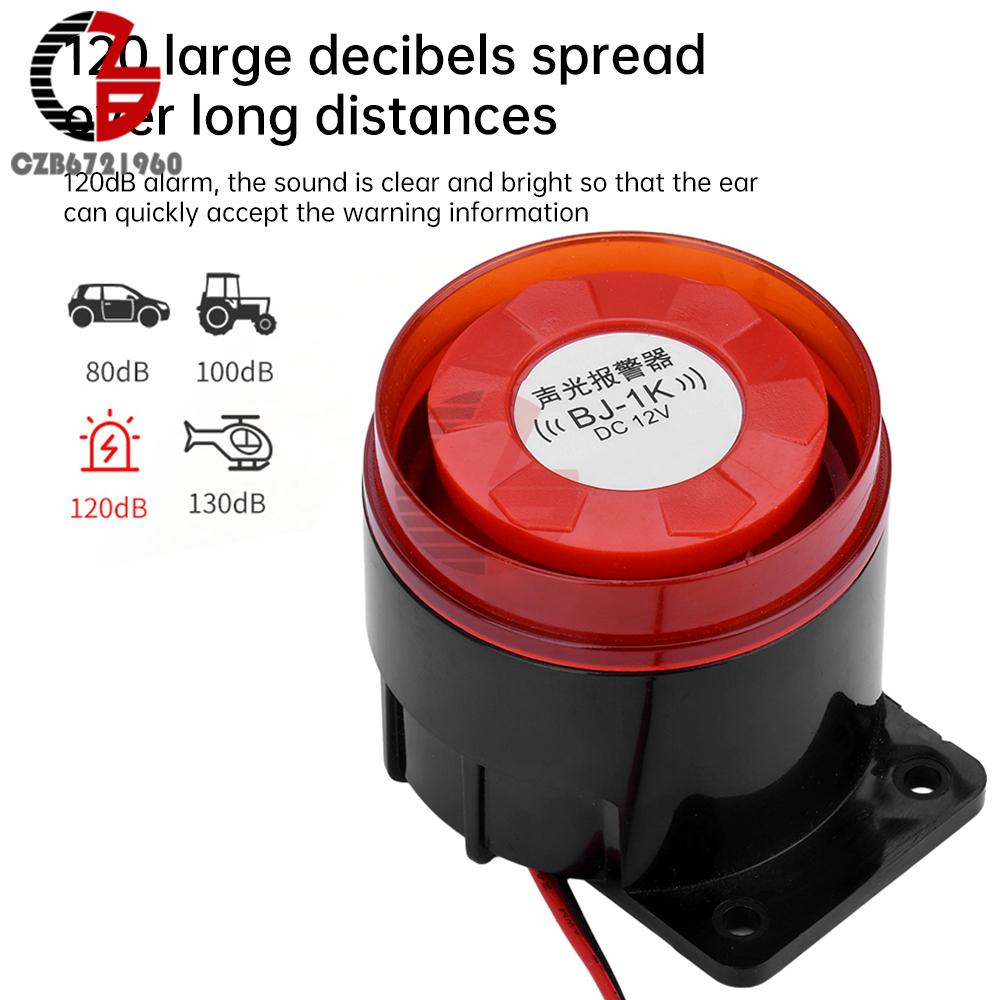 AC 220V DC 24V DC 12V Mini Alarm Siren Audio and Visual Alarm Anti-theft Buzzer High-decibel Security Piezo Buzzer Alarm Horn
