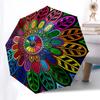 1pc Mandala, Symmetry, Colorful Umbrella with Plastic Handle,Compact & Stylish,Suitable for All Seasons YS331049