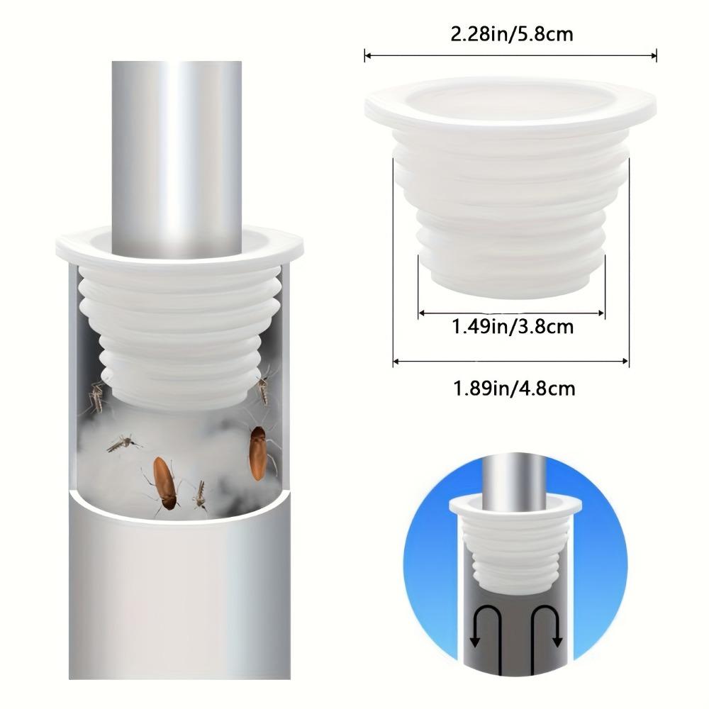 1pc Plugue de drenagem branco, anel de vedação de tubo de esgoto, dreno de máquina de lavar de esgoto de tubo de cozinha, plugue de vedação de dreno de piso de silicone anti-odor