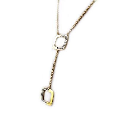 [E7589] - Gold-Plated Necklace 'Audace' White Gold