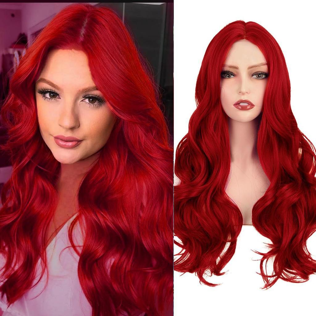 Pelucas Sintéticas de Moda, Pelucas de Ondas Grandes, Cosplay para Halloween, Juegos de Rol, Uso Diario, Cobertores de Piezas de Cabello de Alta Temperatura