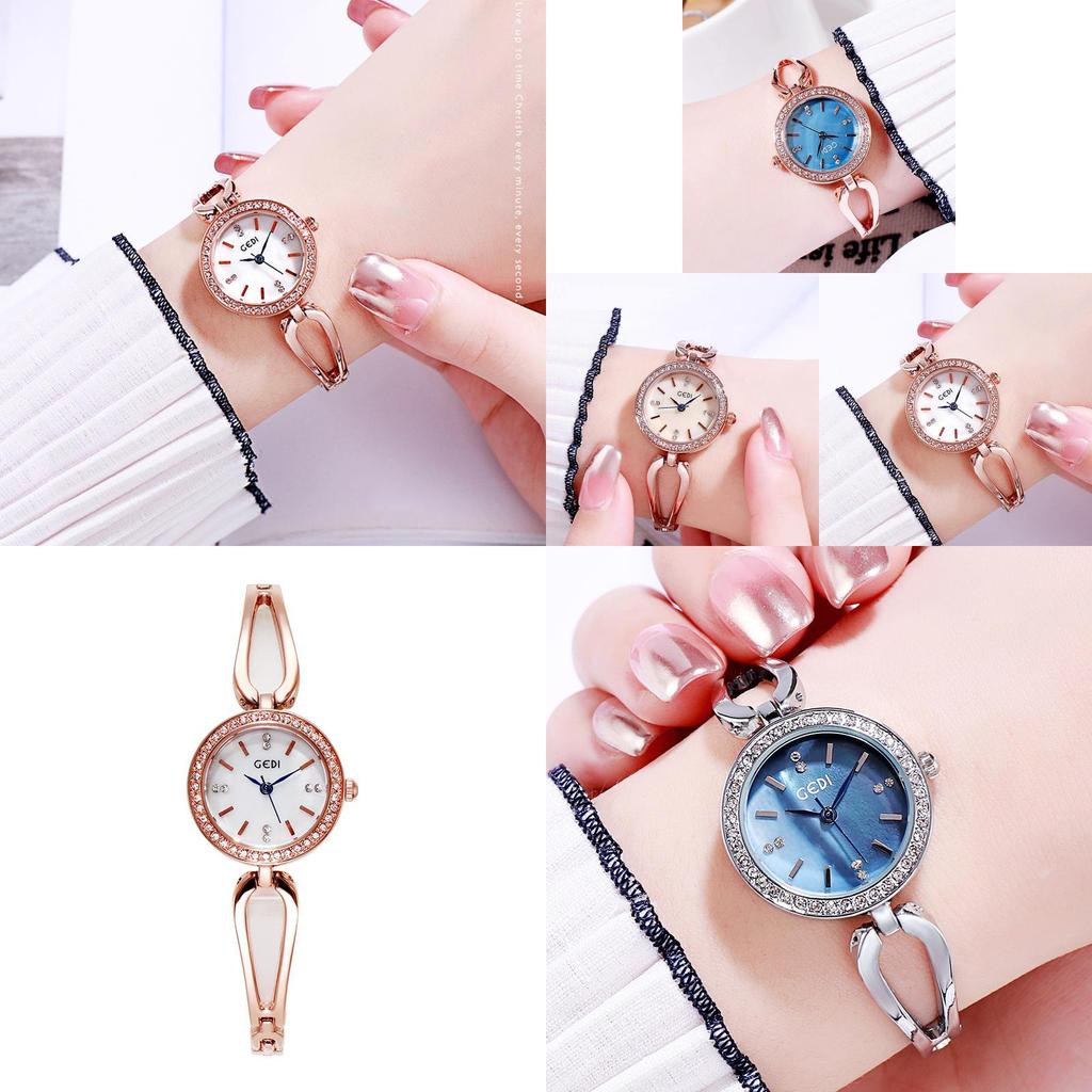 Gadi Luxury Alloy Womens Quartz Watch With Rhinestone Decor For Casual Fashion