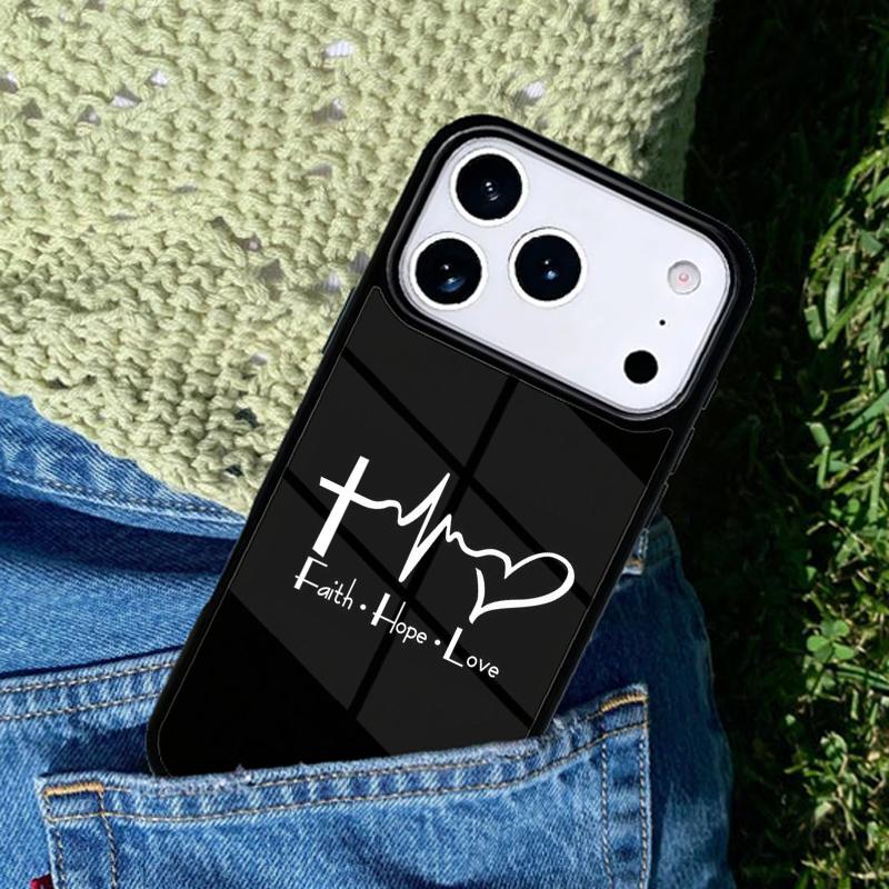 Faith Christian Religious Jesus soft phone case cover Compatible with for IPhone 17air 16e 15 14 13 12 11Pro Max 17 Air