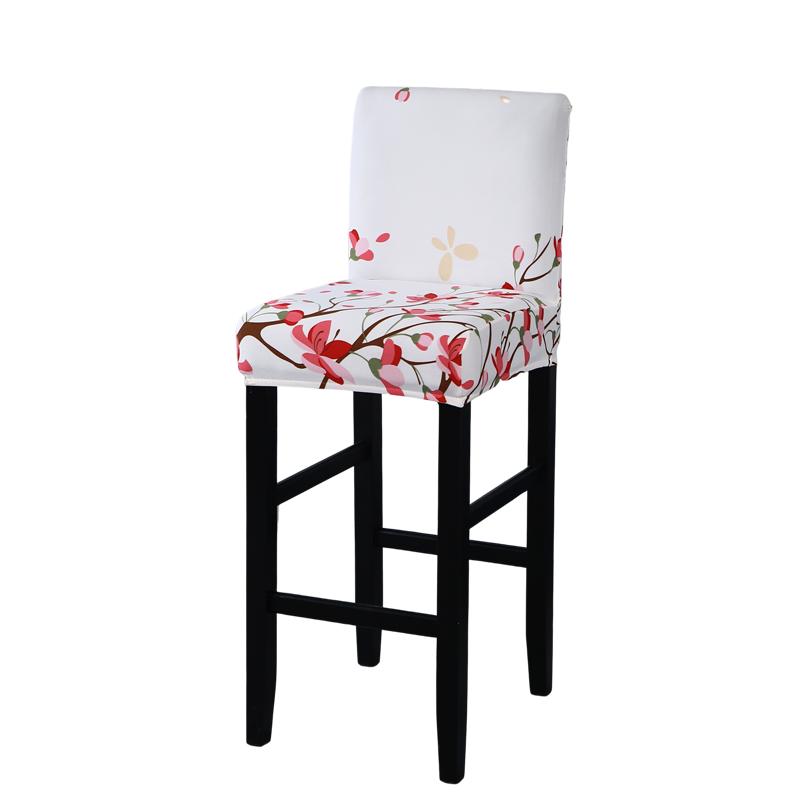 Stretch Bar Stool Covers Stretch Bar Stool Chair Covers, Counter Height Chairs Covers for Kitchen Dining Room Cafe Furniture