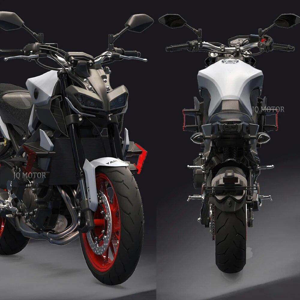 MT-09 2017- Motorcycle Parts Side Downforce Naked Spoilers Fixed Winglet Fairing Wings For Yamaha MT09 MT 09 SP 2018