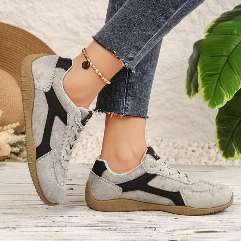 Women Color Block Lace‑Up Training Athletic Sneakers