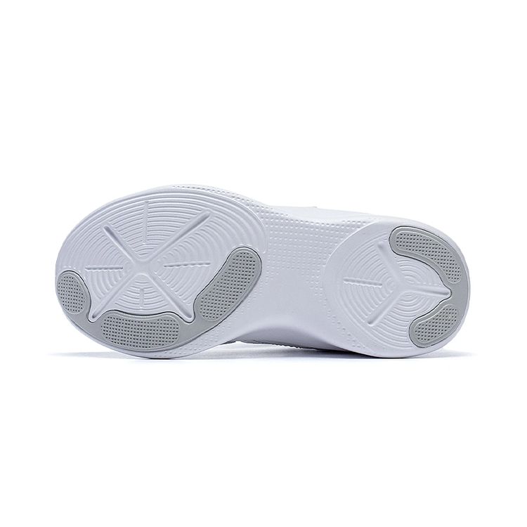 Li Ning Ling Yue 2.0 Comfortable Non-Slip Shock Absorbing Durable Low-Top Running Shoes Kids sneaker White Gray YKNS114-11