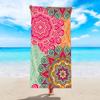 1pz Telo mare bohémien, microfibra ultra-fine essenziale per piscina, spiaggia, resort, asciugamano da bagno assorbente ad asciugatura rapida
