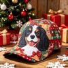 New Christmas Hat Digital Printing Fashion Bent Bend Baseball Cap Retro Baseball Cap