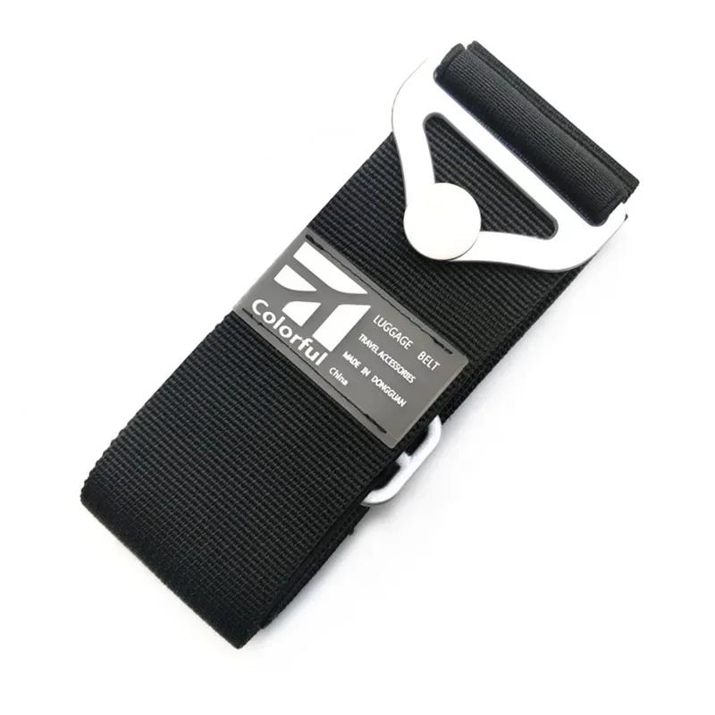 

Adjustable Nylon Lock Strap Cross-strap Packaging Suitcase Luggage Strap Camping Bag Accessory чорний
