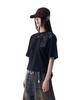 AAKAM Cros2 Printed Half Top (Black)