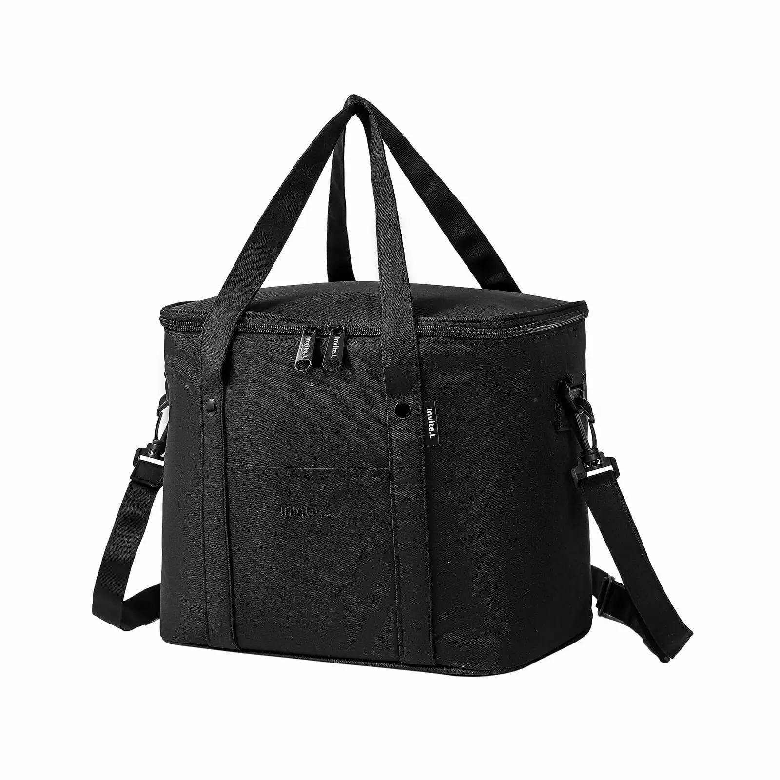 1 st Geïsoleerde Lunchtas Voor Mannen/Vrouwen Herbruikbare Grote Lunchkoelbox Tote Schouderband Voor Werk Kantoor Picknick Strand Reizen