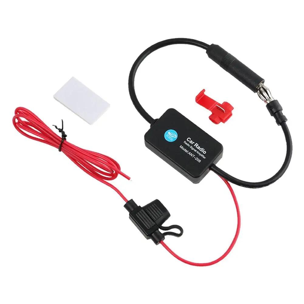 

Автомобильная FM-антенна Усилитель сигнала Усилитель ANT-208 Усилитель сигнала антенны для Android-плеера 12 В FM/AM Автомобильная A