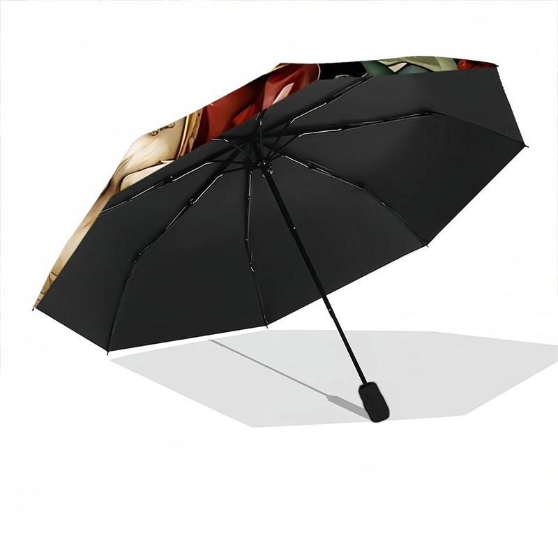1pc Easter Bunny Automatic Folding Umbrella, Lightweight Retractable Compact Travel Umbrella, 8-Rib Sturdy Frame126