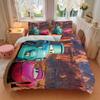 3Pcs Cars Desert Bedding Set Soft Fabric Duvet Cover Pillowcases Home Xmas Halloween Gift 1 Duvet Cover 2 Pillowcase S1148