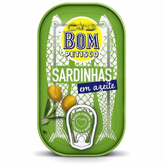 PORTUGUESE SARDINES IN OLIVE OIL 120 G BON APPETIT BOM PETISCO