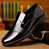 A Piece of Men's Business Casual Fashion Pointed-toed Casual Shoes Dress Leather Shoes