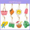Summer Beach Party Venue Paper Hanging Decorations For Events Prop Birthday