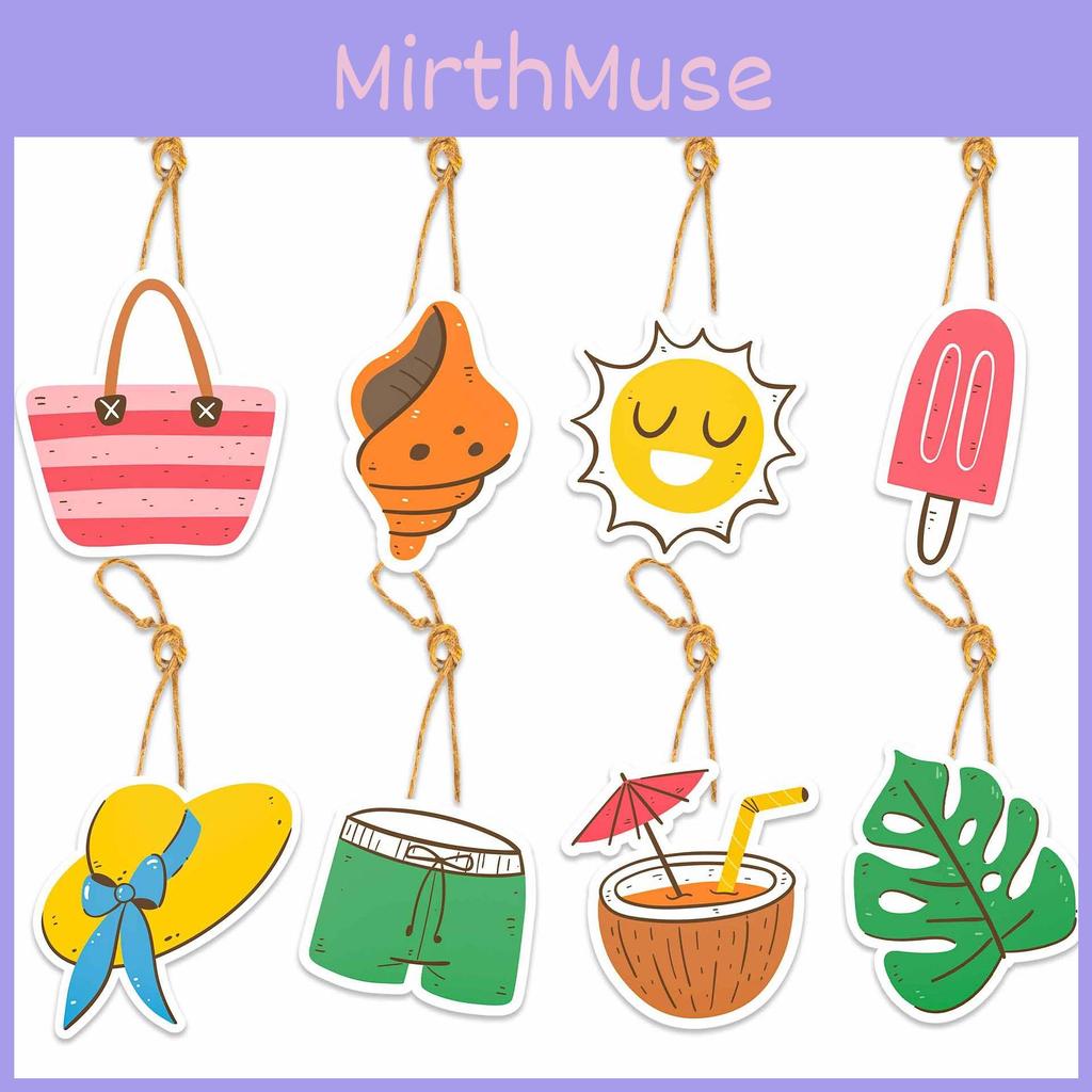 Summer Beach Party Venue Paper Hanging Decorations For Events Prop Birthday