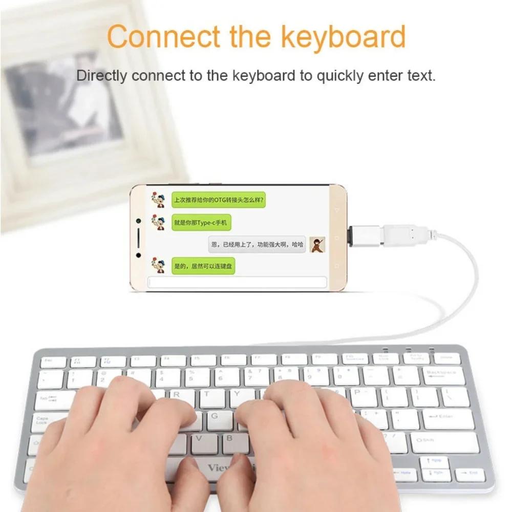 Aluminum USB C to USB Adapter Type C to USB Female Cable Connector for Smartphone Accessories