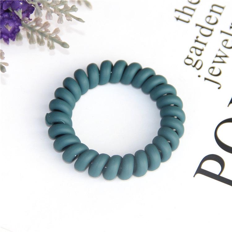 1PC New Frosted Telephone Line Wire Hair Ring Seamless Head Rope Ponytail Hair Ring Elastic Rubber Band Hair Accessories