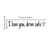 I Love You Drive Safe Stickers Rear View Mirror Vinyl Decal for Women Waterproof Decorative Car Sticker Car Decal Accessories