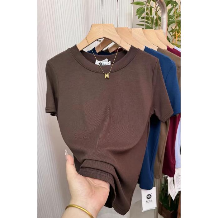 A6 High-Stretch Slim Fit T-Shirt, 92% Cotton, 8% Spandex